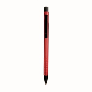 Stylo en aluminium avec clip en plastique noir 4