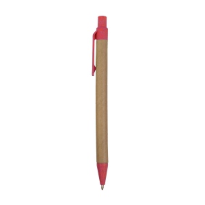 Stylo à déclic en papier recyclé avec détails en paille de blé (50%) et PP (50%) 10