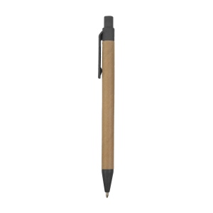 Stylo à déclic en papier recyclé avec détails en paille de blé (50%) et PP (50%) 11