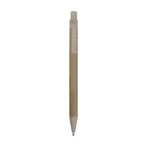 Stylo à déclic en papier recyclé avec détails en paille de blé (50%) et PP (50%) 3