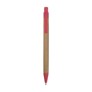 Stylo à déclic en papier recyclé avec détails en paille de blé (50%) et PP (50%) 5