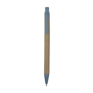 Stylo à déclic en papier recyclé avec détails en paille de blé (50%) et PP (50%) 4