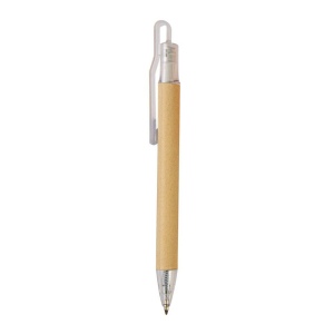 Stylo à déclic en papier recyclé avec détails plastique 9