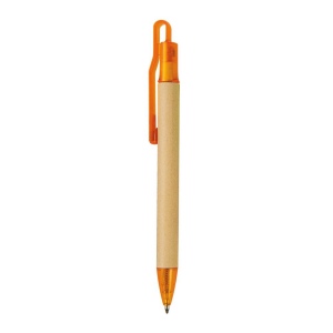 Stylo à déclic en papier recyclé avec détails plastique 11