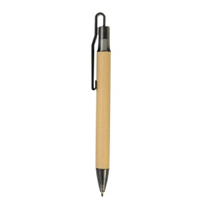 Stylo à déclic en papier recyclé avec détails plastique 13