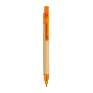 Stylo à déclic en papier recyclé avec détails plastique 5