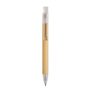Stylo à déclic en papier recyclé avec détails plastique 3