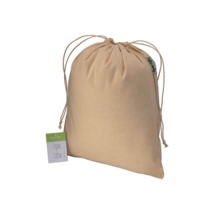 Pochon cadeau en coton organique, 140 g/m2, 25 x 30 cm 2
