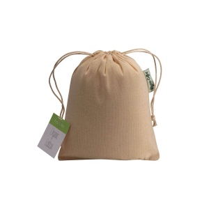Pochon cadeau en coton organique, 140 g/m2, 15 x 20 cm 3