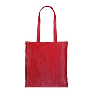 Shopper en polycoton brillant 38x42 cm, anses longues 4