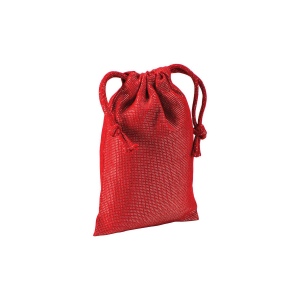 Pochon cadeau en polycoton brillant 150 g/m2, 10x14 cm