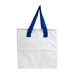 Sac isotherme en PP laminé 120 g/m2, anses colorées, fermeture éclair 7