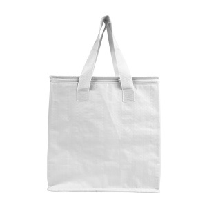 Sac isotherme en PP laminé 120 g/m2, anses colorées, fermeture éclair 19
