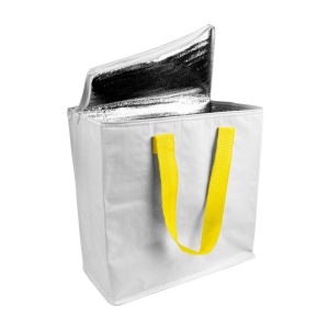 Sac isotherme en PP laminé 120 g/m2, anses colorées, fermeture éclair 11