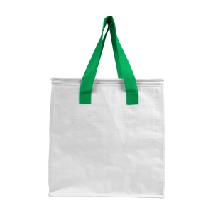 Sac isotherme en PP laminé 120 g/m2, anses colorées, fermeture éclair 13