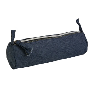 Beauty case en coton DENIM 220 g/m2 (85% coton - 15% polyester) avec fermeture éclair 2