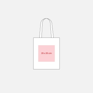 Shopper en coton recyclé 190 g/m2, anses longues, 38 X 42 cm 45