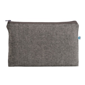 Beauty case en coton recyclé  150 g/m2, avec fermeture éclair 6