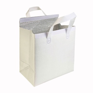 Sac isotherme en TNT laminé 100g/m2, fermeture velcro, 10