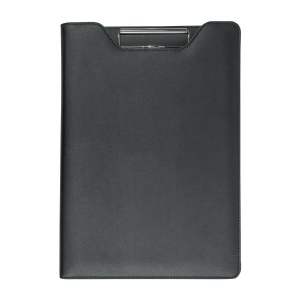 Pochette porte-documents en PU. Bloc de 20  feuilles à lignes, clip en métal 2