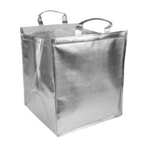 Sac isotherme en TNT laminé 110 g/m2, à tarte/pizza, avec fermeture velcro 4