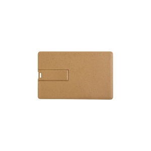 Clé USB de 8 Gb en forme de carte, en paille de blé et PP. Possibilité d'import 3