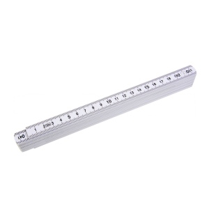 Mètre pliable en plastique, longueur 2 mt, 10 branches