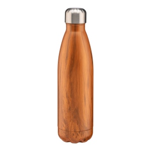 Thermos en acier inoxydable de 500 ml avec double paroi isolante avec impression effet boi