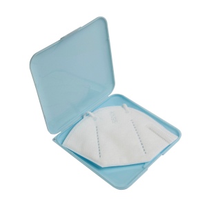 Etui porte-masque en PP avec traitement anti-bactérienne. ISO 22196 8