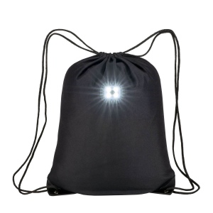 Sac-à-dos en polyester 300T avec lumière LED COB, angles renforcés 3