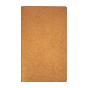 Carnet avec couverture en papier recyclé, feuilles à lignes, coloris ivoire