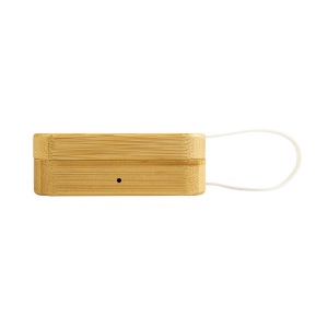 Écouteurs bluetooth avec étui de chargement en bambou 4