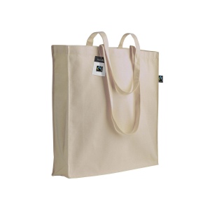 Shopper en Fairtrade® 140g/m2, anses longues et soufflet 2