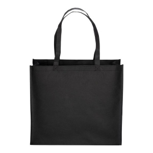Tote-bag avec soufflet en R-pet   80g/m2, anses longues 13