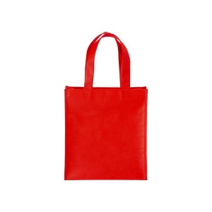 Tote-bag mini en R-pet 80 g/m2 avec soufflet, anses courtes 11