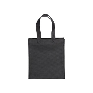 Tote-bag mini en R-pet 80 g/m2 avec soufflet, anses courtes 14
