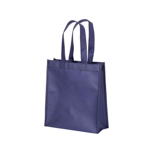 Tote-bag mini en R-pet 80 g/m2 avec soufflet, anses courtes 2