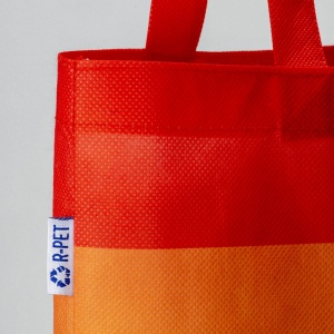 Tote-bag arc-en-ciel en R-pet 80 g/m2 anses longues 4