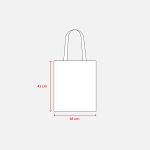 Tote-bag en coton bio 100 g/m2, anses longues 4