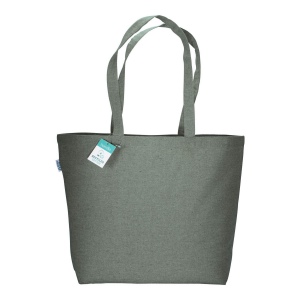 Tote-bag avec soufflet en coton recyclé 190 g/m2, anses longues 26