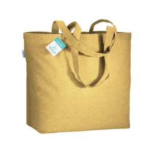 Tote-bag avec soufflet en coton recyclé 190 g/m2, anses longues 7