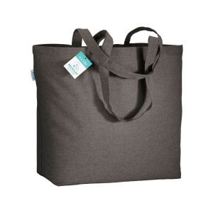 Tote-bag avec soufflet en coton recyclé 190 g/m2, anses longues 11