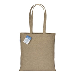 Tote-bag en coton recyclé à impact carbone neutre 280 g/m2, anses longues 5