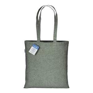 Tote-bag en coton recyclé à impact carbone neutre 280 g/m2, anses longues 16