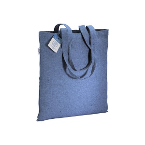 Tote-bag en coton recyclé à impact carbone neutre 280 g/m2, anses longues 3
