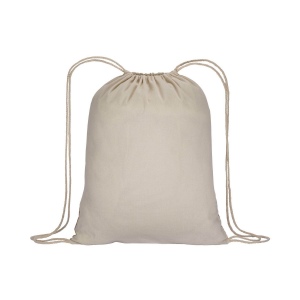 Sac-à-dos en coton 135g/m2 avec fermeture par cordon, base en liège 4