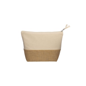 Beauty case en coton 280 g/m2, avec base en toile de jute 3