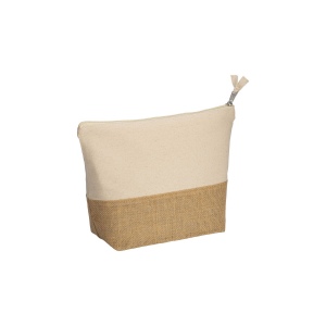 Beauty case en coton 280 g/m2, avec base en toile de jute 2
