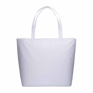 Sac de plage en polyester 300D avec anses longues et fermeture éclair 18