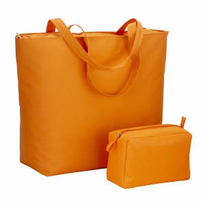 Sac de plage en polyester 300D avec anses longues et fermeture éclair 11